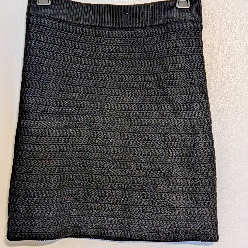 ✨ HOUSE OF HARLOW 1960 Black Knit Mini Skirt | XS ✨Chic • Luxe • Cozy-Glam